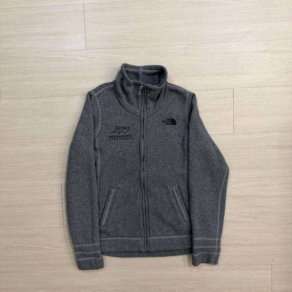 The North Face Grey Full Zip Fleece Jacket Womens Size Small Outdoor Arizona